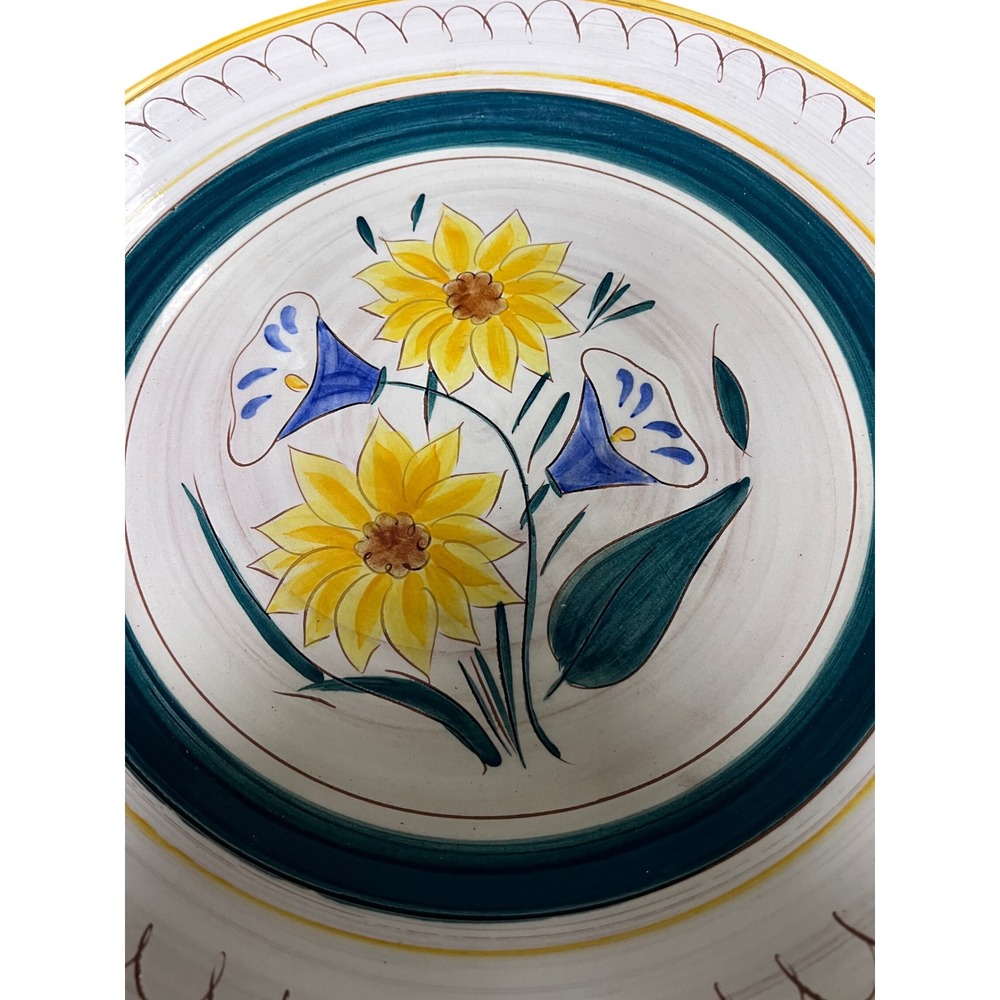 Stangl Terra Rose Garden Flower Charger Platter Hand Painted Italy - Picture 2 of 5